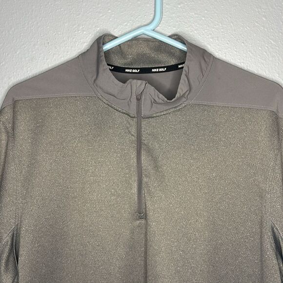 Nike Golf Gray Pullover 1/4 Zip Lightweight Jacket Size XL - Picture 2 of 11